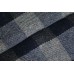 New Navy Blue & Dove Grey Welsh check blankets CPN54 - 